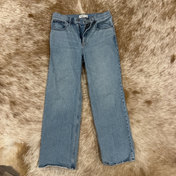 Abercrombie & Fitch Denim - Abercrombie & Fitch Light Blue Straight Leg Jeans